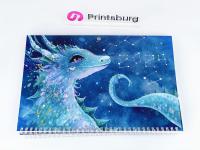 Календарь ТРИО с драконом синий, купить в СПб — предпросмотр