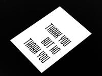 Открытка «Thank you but no thank you», купить в СПб — предпросмотр