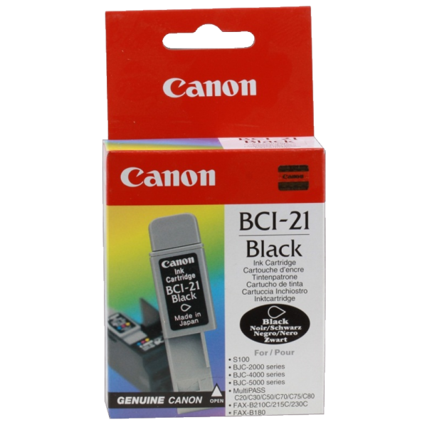 Заправка картриджа Canon BCI-21 Black в СПб