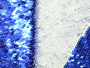Подушка синяя 40х40см (пайетки), купить в СПб