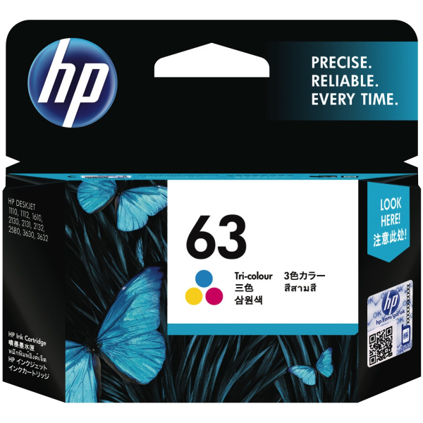 Заправка картриджа HP 63 Tri-color в СПб