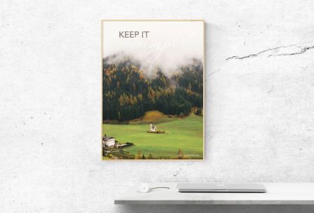 Постер «Keep it simple», купить в СПб